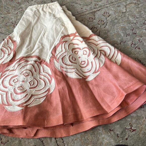 Anthropologie skirt with sequins. Rose and cream colored. NWT. - Picture 6 of 8